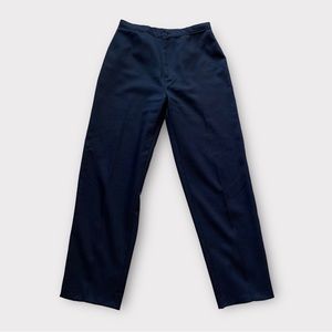 Vintage 80s/1980s navy pants/trousers